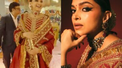 Price of Deepika Padukone's red Anarkali that she wore for Ambani wedding