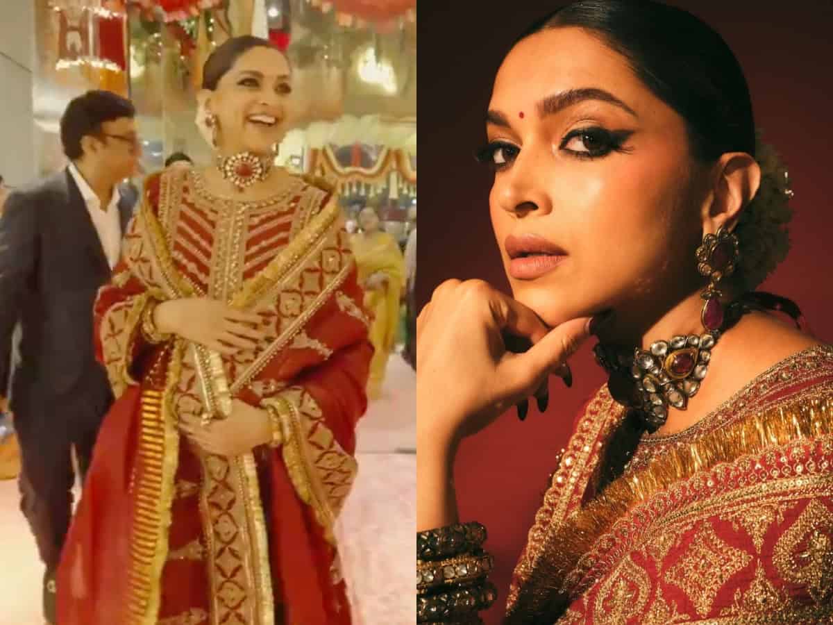 Price of Deepika Padukone's red Anarkali that she wore for Ambani wedding
