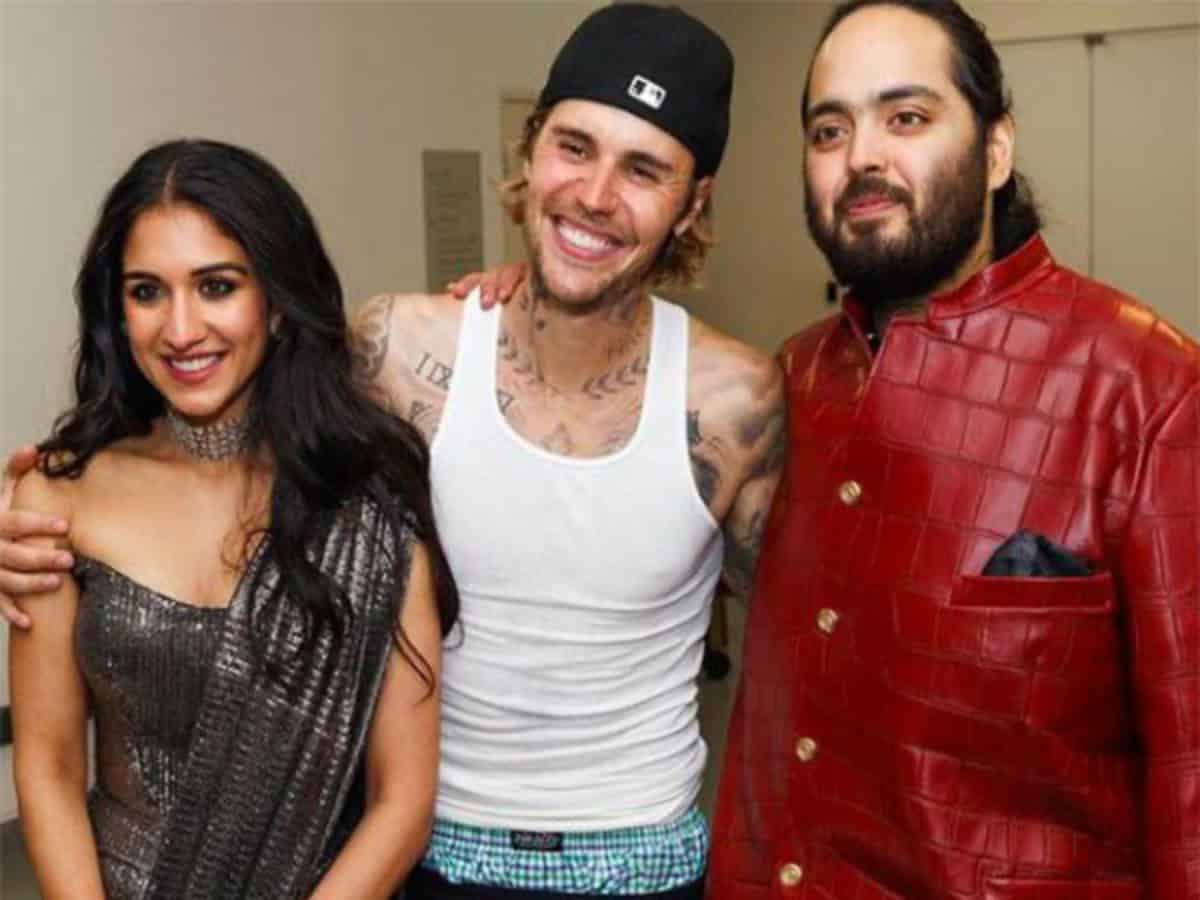 Justin Bieber shares pictures from Anant Ambani-Radhika Merchant's sangeet