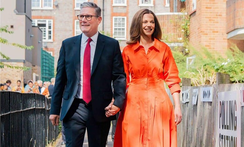 Labour leader Keir Starmer and his wife Victoria