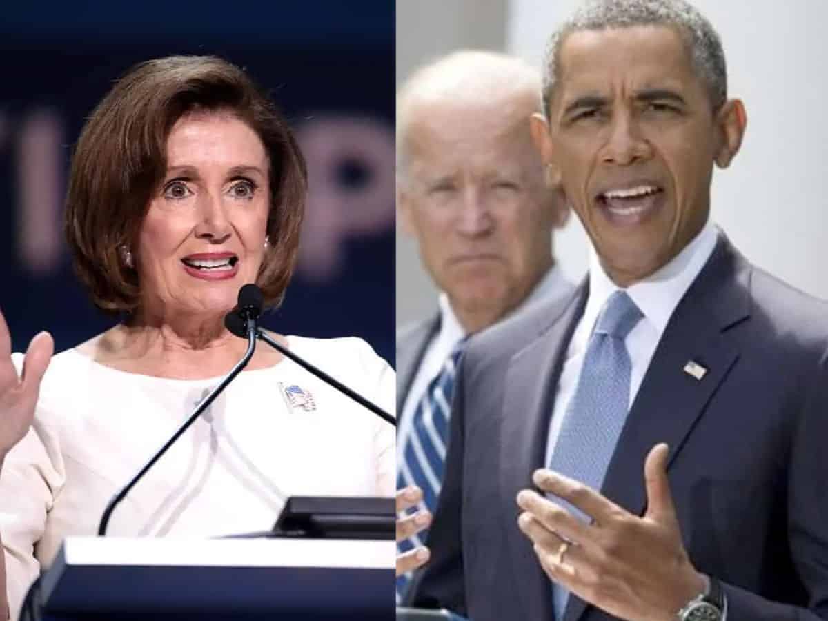 Nancy Pelosi and Barack Obama