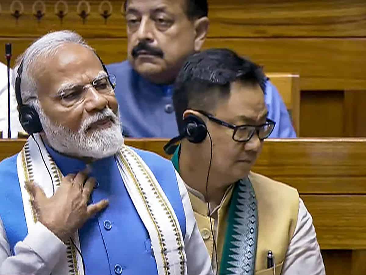 PM Modiin Lok sabha