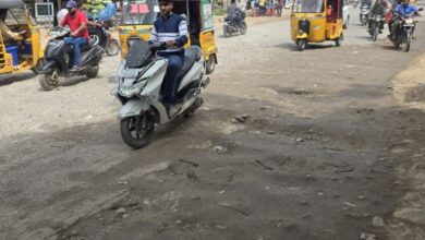 Pahadishareef to Hyderabad-Srisailam Highway riddled with potholes