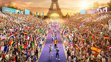 The Champions Park at the Trocadéro in Paris