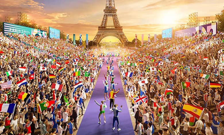 The Champions Park at the Trocadéro in Paris