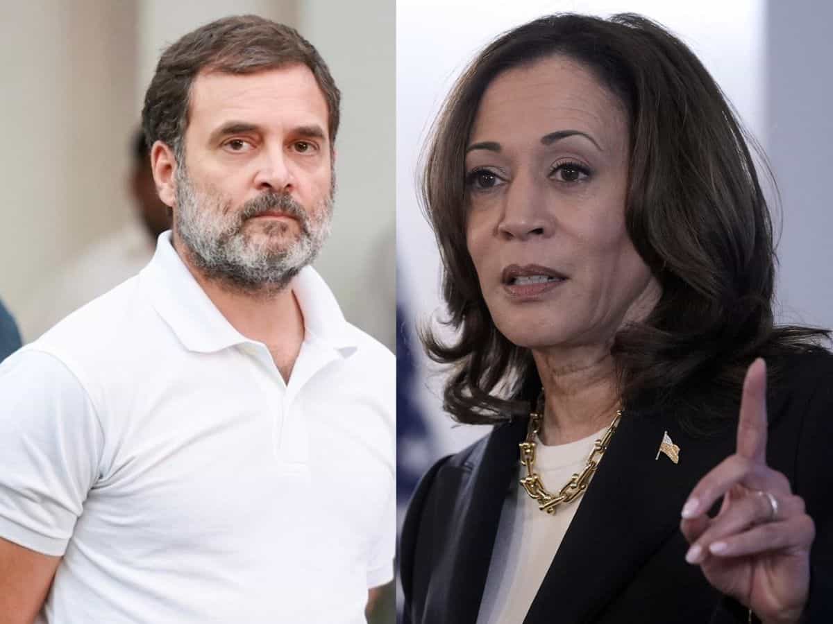 Rahul Gandhi and Kamala Harris