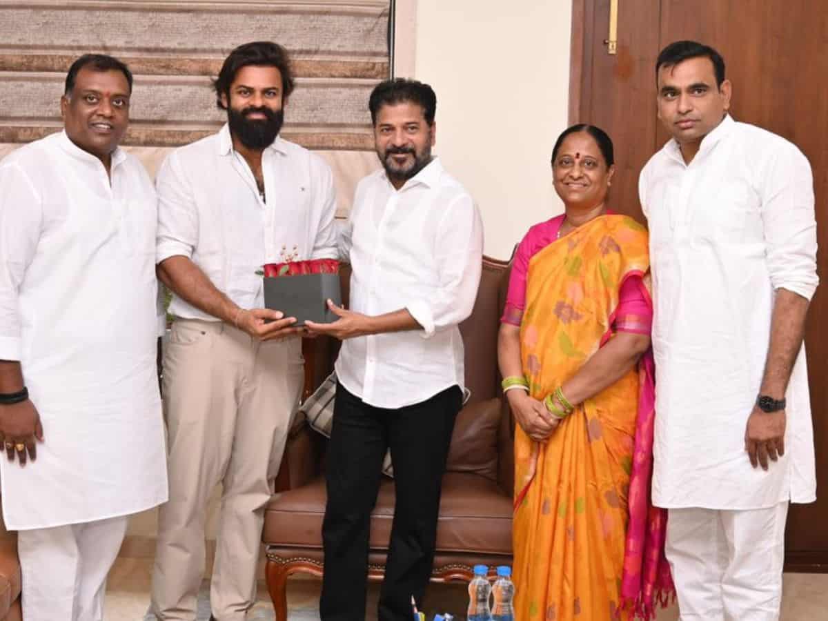 Sai Dharam Tej meets Telangana CM