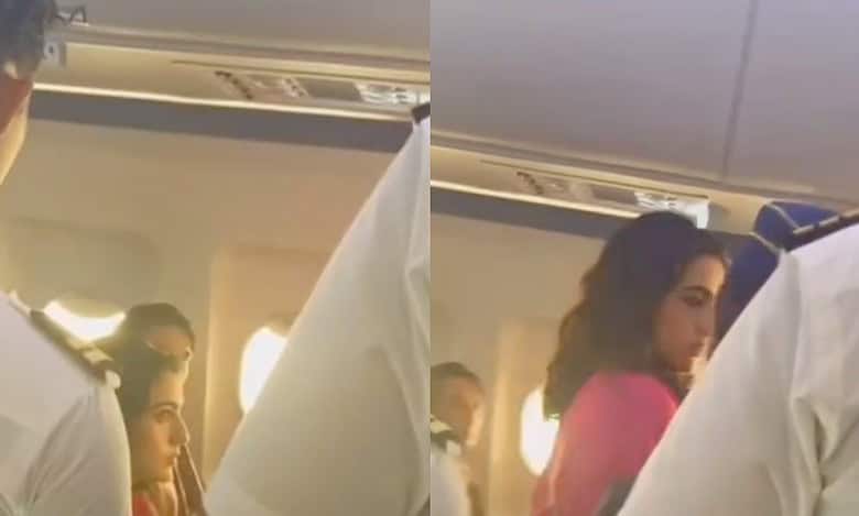 Air hostess spills juice on Sara Ali Khan, video goes viral