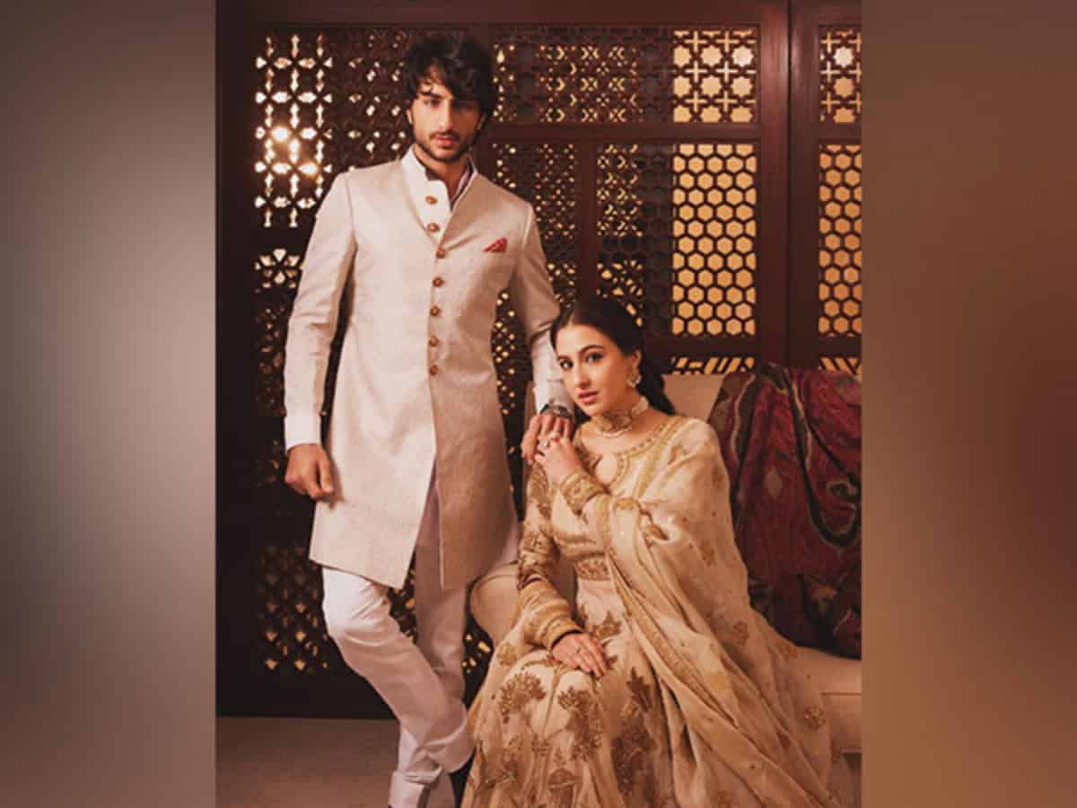 Sara Ali Khan, Ibrahim stun in traditional outfits at Anant-Radhika's 'Shubh Aashirwad' ceremony
