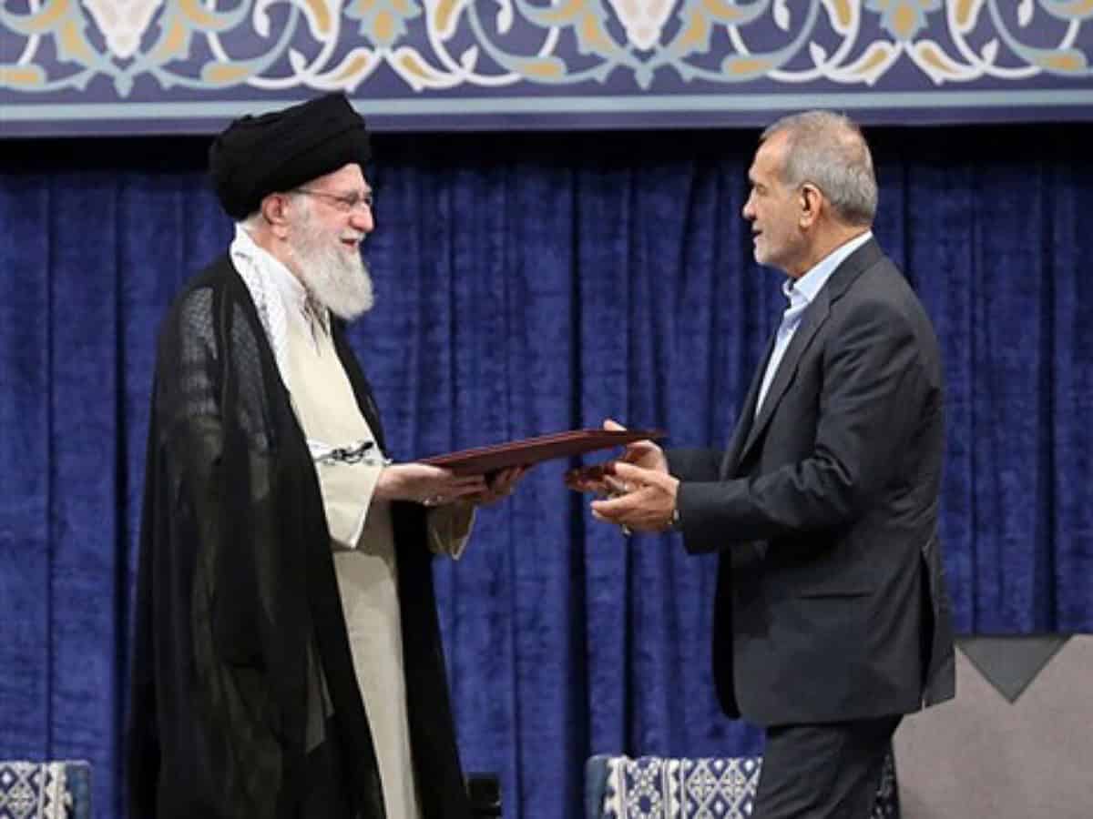 Supreme Leader officially endorses Masoud Pezeshkian as Iran's President