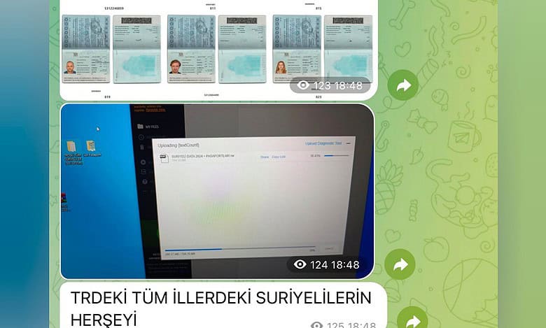 Passports of over 3.3 million Syrian refugees in Turkey leaked