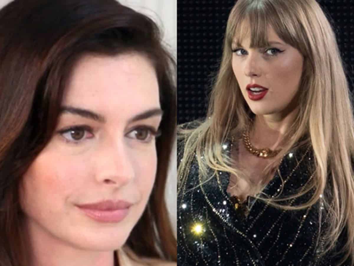 Anne Hathaway attends Taylor Swift's Eras Tour show in Germany