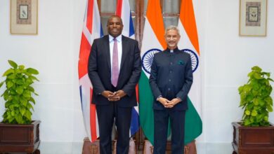 UK Foreign Secretary David and EAM Jaishankar