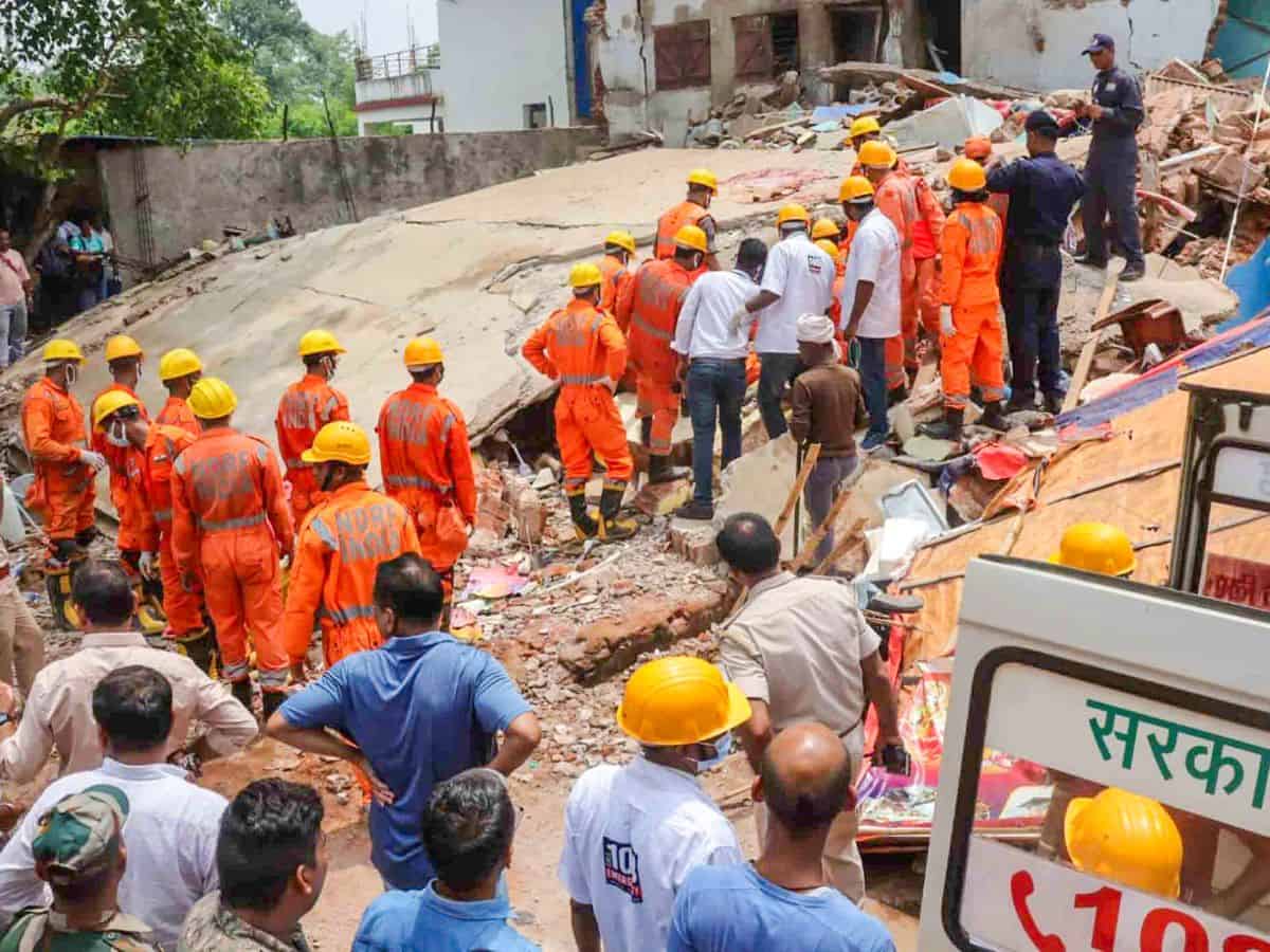 Three killed, 8 injured as building collapses in Jharkhand's Deoghar