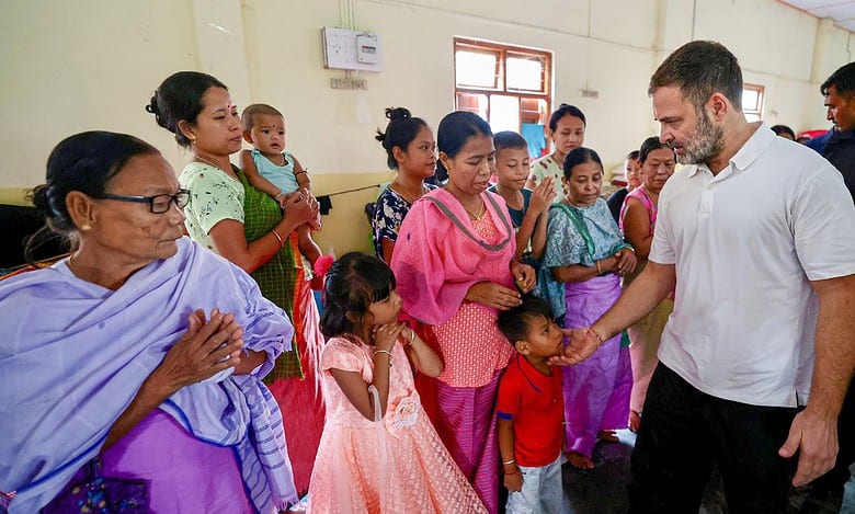 Rahul Gandhi visits relief camps in Manipur, talks to ethnic violence victims