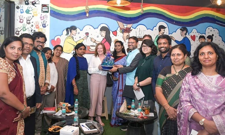 US Consul General Hyderabad visits Hope In A Cup cafe
