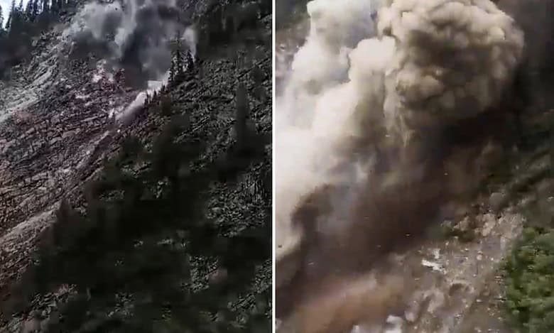 Landslide on Manimahesh route; 12 roads closed in Himachal