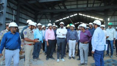 Hyderabad: Ronald Rose inspects ongoing work at Yadadri Thermal Power Plant