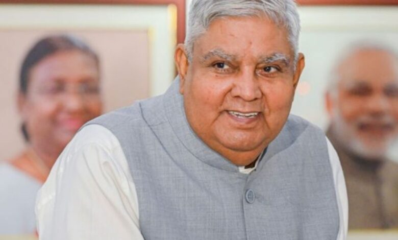 ‘RSS committed to serve nation’, says RS chairman Dhankar, Oppn walks out
