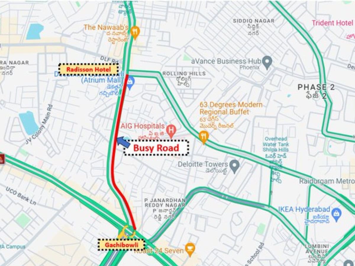 Hyderabad: Traffic diversion near Gachibowli circle for 2 months