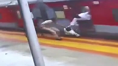 Video: RPF constable rescues man falling from train in Vikarabad