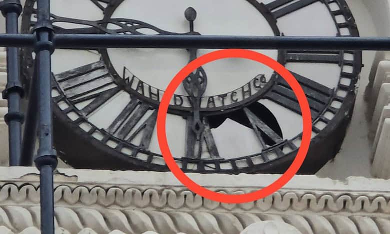 Hyderabad: 135-year-old Charminar clock damaged
