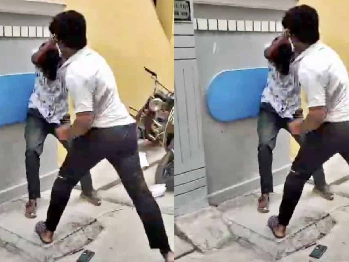 The incident happened in Moti Nagar locality of Erragadda under the limits of Sanathnagar police station on Thursday morning.