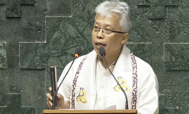 Lok Sabha member A Bimol Akoijam
