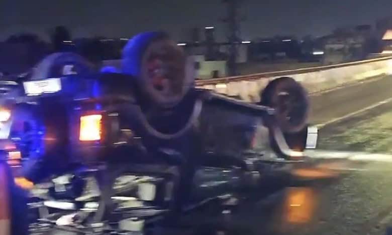 Hyderabad businessman dies after car overturns on PVNR expressway