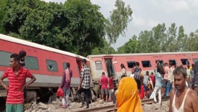 Four people were killed and 20 injured when at least four coaches of the Chandigarh-Dibrugarh Express derailed here on Thursday.