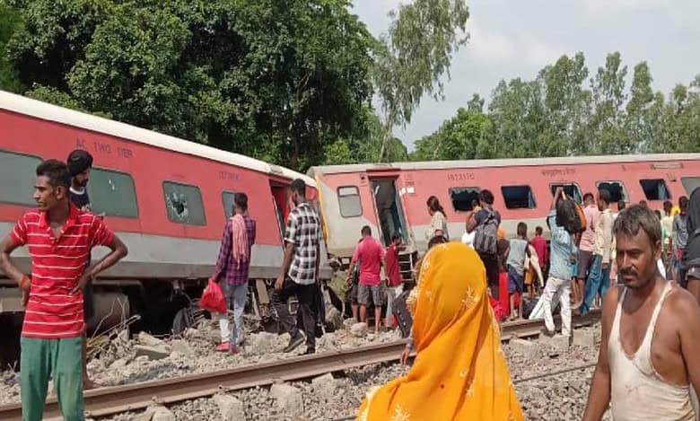 Four people were killed and 20 injured when at least four coaches of the Chandigarh-Dibrugarh Express derailed here on Thursday.