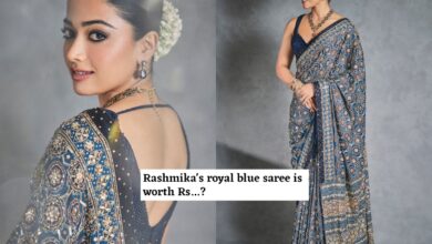 Rashmika attends Ambani wedding in expensive saree, see price