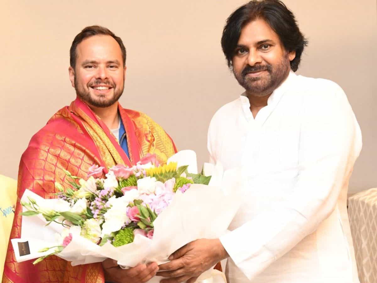 AP DyCM Pawan Kalyan met with Russian cosmonaut Sergey Korsakov