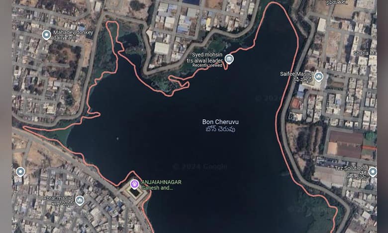Hasmathpet lake encroachments in Hyderabad