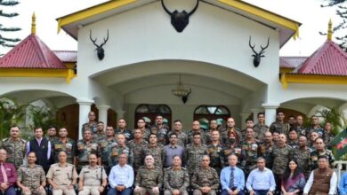 Chief of Army Staff with security commanders