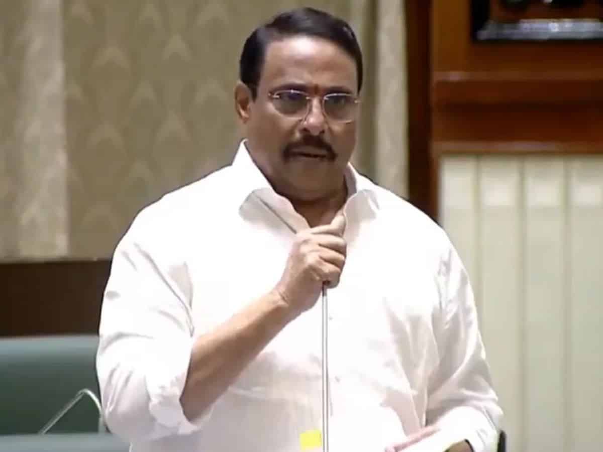 Danam Nagender used filthy language against BRS MLAs who tried to interrupt him while he was speaking on the budget allocation for Hyderabad in the assembly on Friday.
