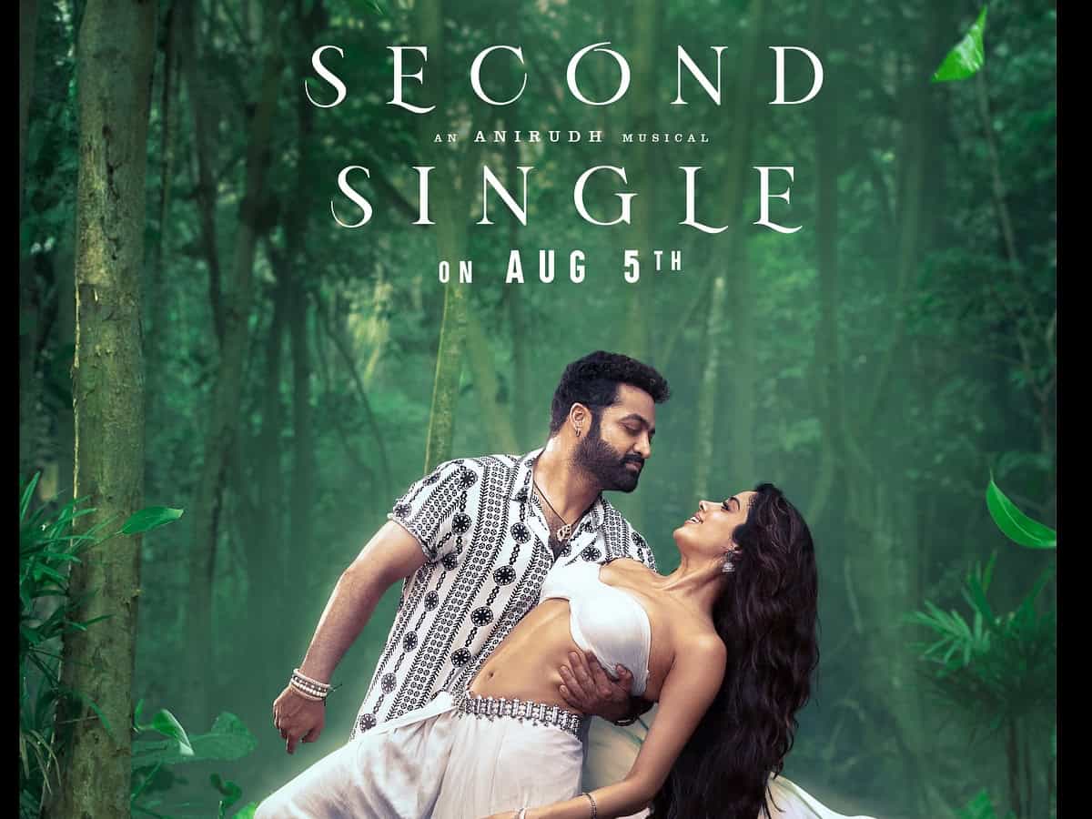 Devara: NTR Jr, Janhvi Kapoor tease fans with romantic poster of second single