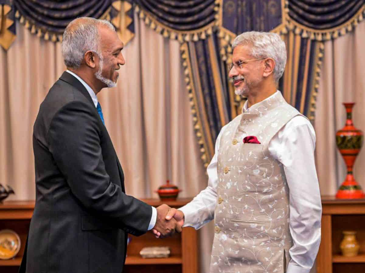 EAM S Jaishankar calls on Maldives Prez Muizzu