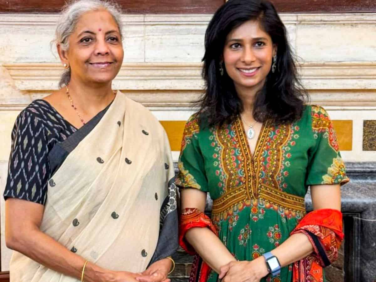 FM Nirmala and IMF Gita Gopinath Dy DM