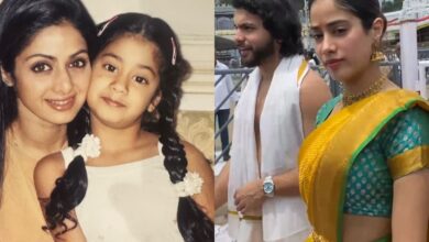 Janhvi visits Tirupati temple on mother Sridevi's birth anniversary