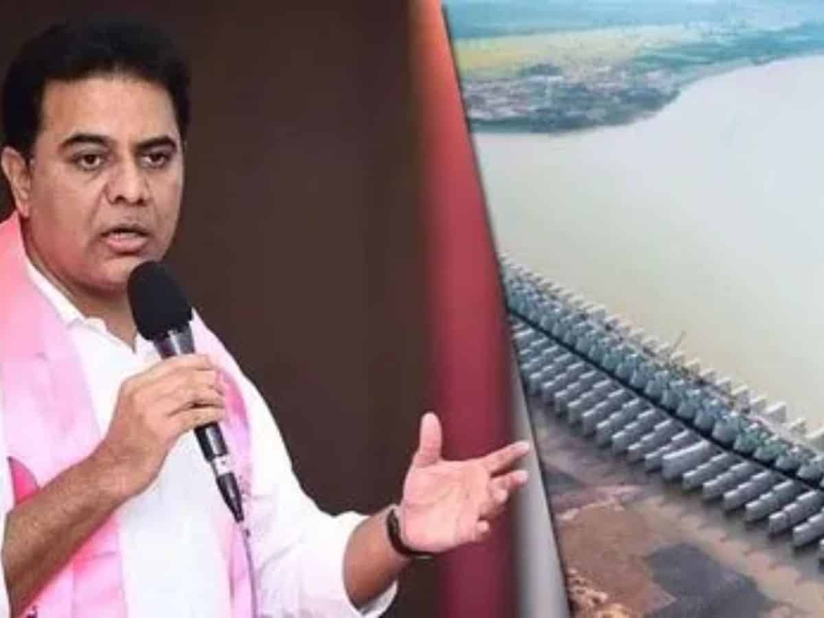 An FIR has been filed against BRS working president KT Rama Rao (KTR) for flying an unauthorised drone without obtaining permission from the police when he, along with a delegation of BRS MLAs and MLCs went to visit the Medigadda (Laxmi) barrage on July 26