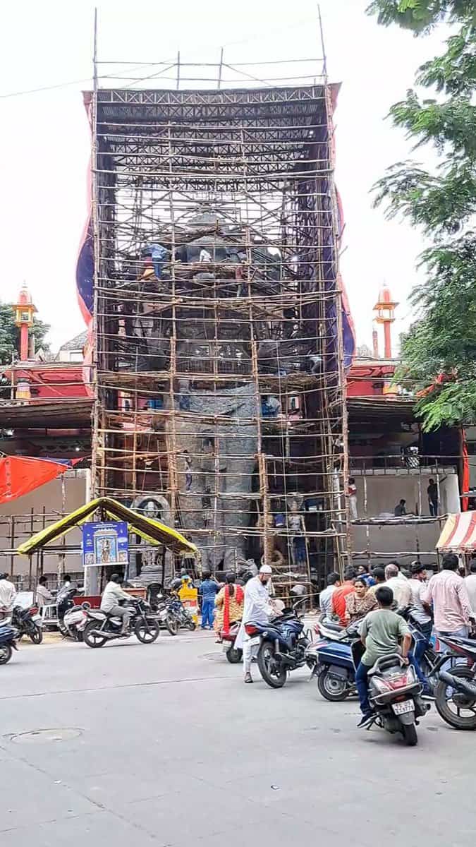 Hyderabad: Khairatabad Ganesh idol set to stand 70 ft tall for 70th anniversary