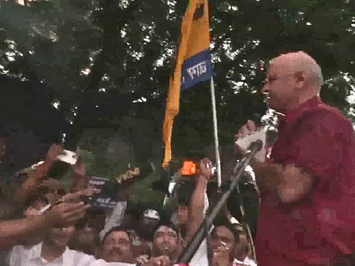 AAP leader Manish Sisodia walks out of jail