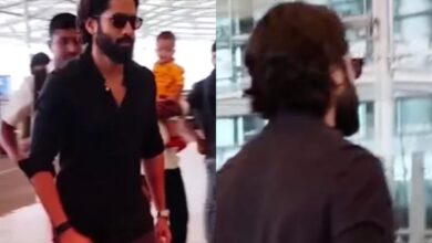 Watch: Naga Chaitanya arrives at Hyd airport post engagement