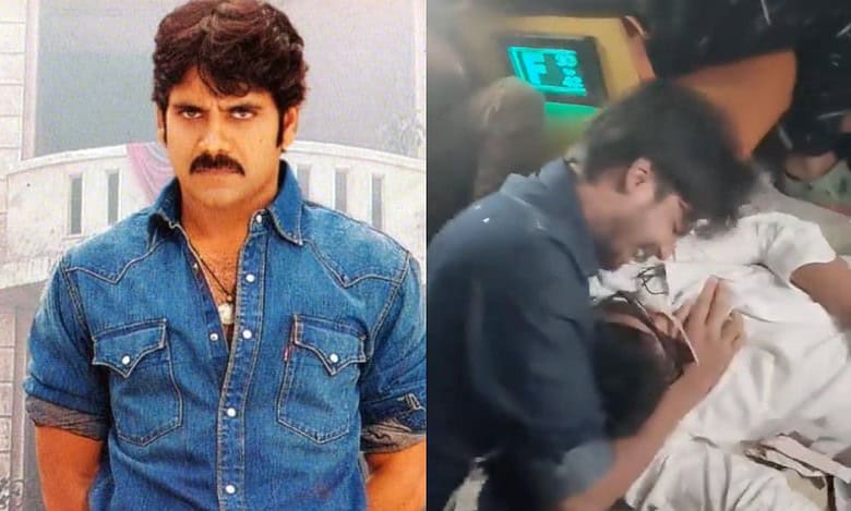 Watch: Fans recreate death scene from Nagarjuna's film in Hyderabad