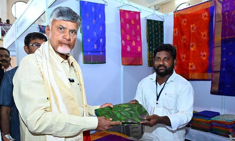 AP CM Naidu urges people to wear traditional handloom atleast once a month