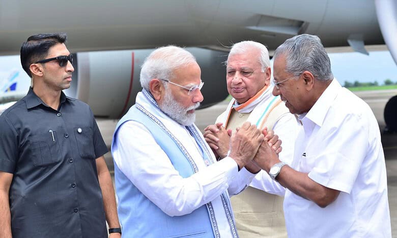 PM modi with Kerala CM