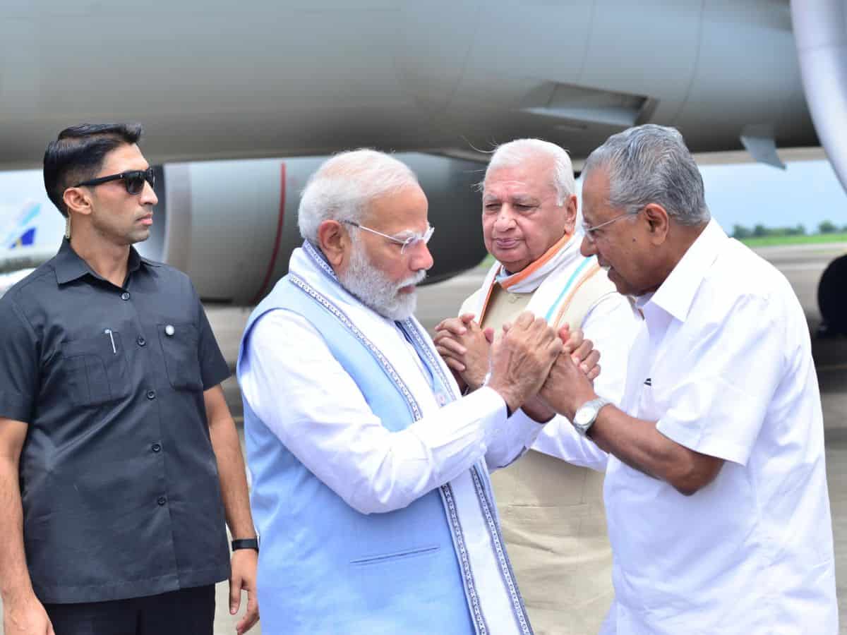 PM modi with Kerala CM