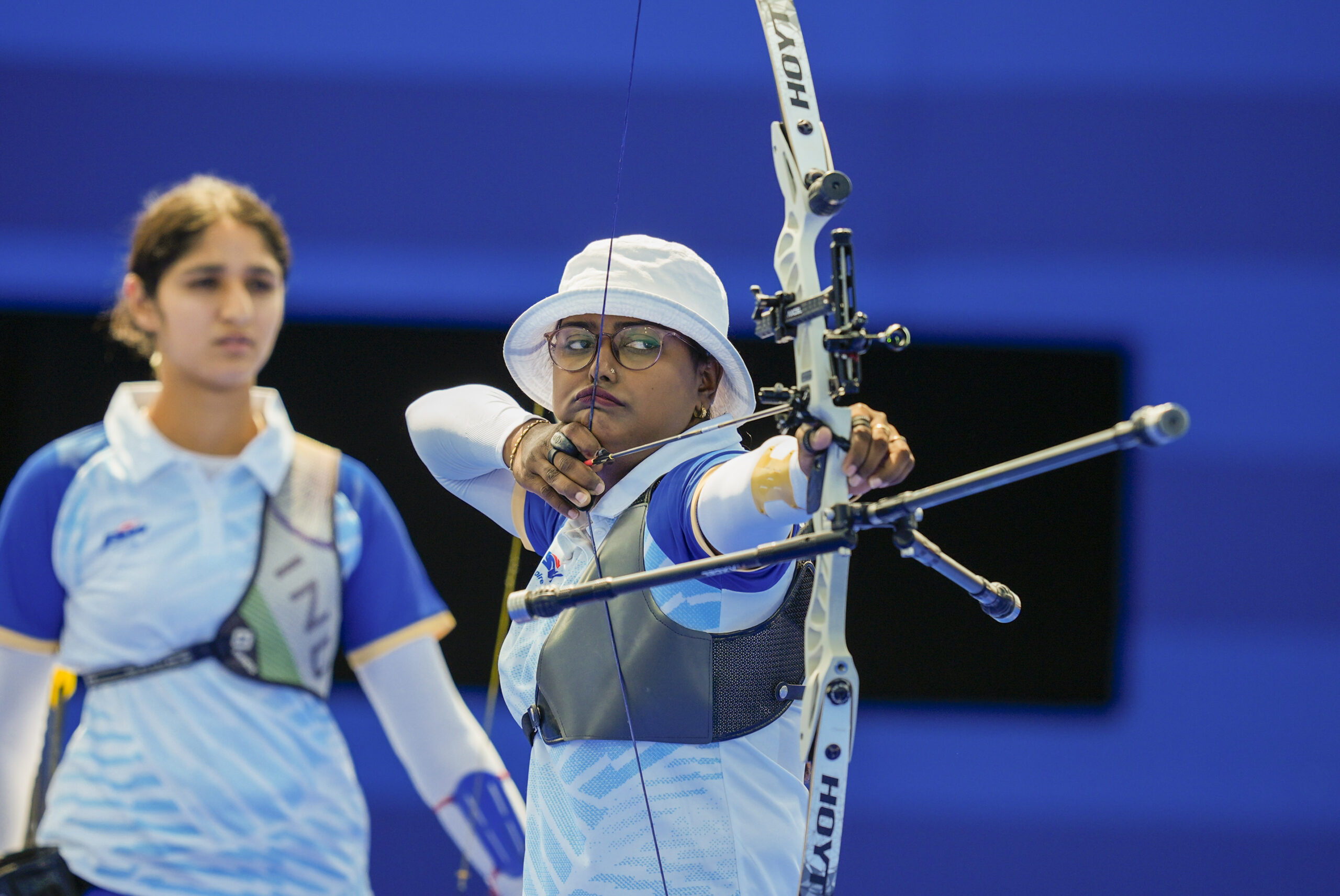 Deepika reaches individual archery quarterfinals; Bhajan Kaur eliminated