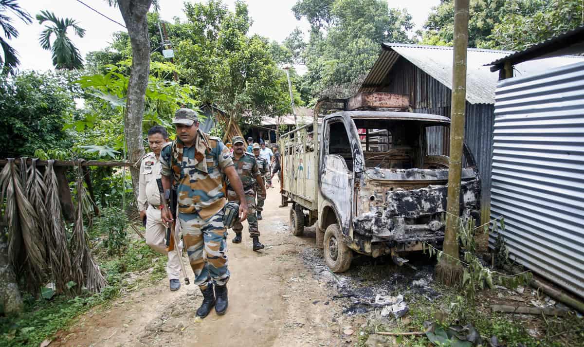 In pics: Houses vandalised after violence in West Tripura